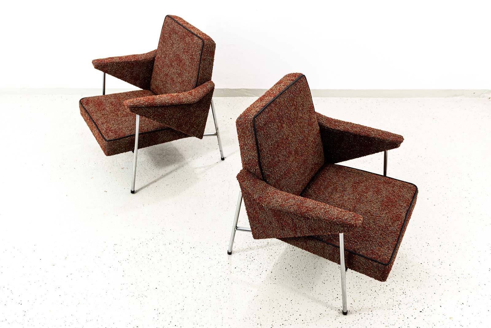 Vintage Armchairs “Bat” Poland, 1960’s, Set Of 2