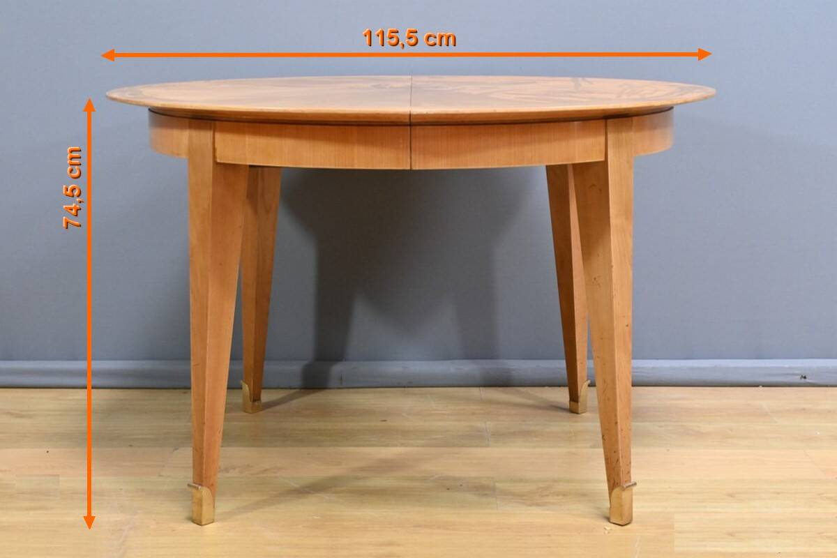 Table for 4 to 10 people in cherry wood – 1950