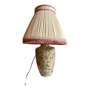 Pied de lampe en porcelaine