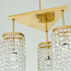 Vintage lustre from Jablonecké Sklárny in crystal and brass – Czechoslovakia