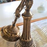 Golden bronze chandelier