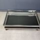 Vintage two tier belgochrom 23kt coffee table, 1970s