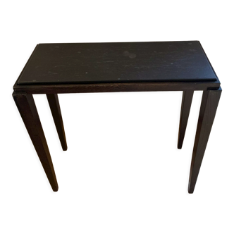 Table d'appoint en chêne, ardoise brute de clivage