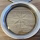 Lot Pair of Silver Metal Bottle & Glass Coasters with Hallmarks
