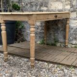 Raw wood farm table 1920