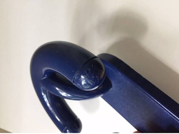 Patère porte manteau Arco bleu vintage design Italy Luigi Caramella