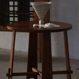Modern Danish, side table / sculptural console in oak, 1940s