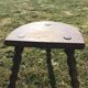Tabouret en bois vintage tripode