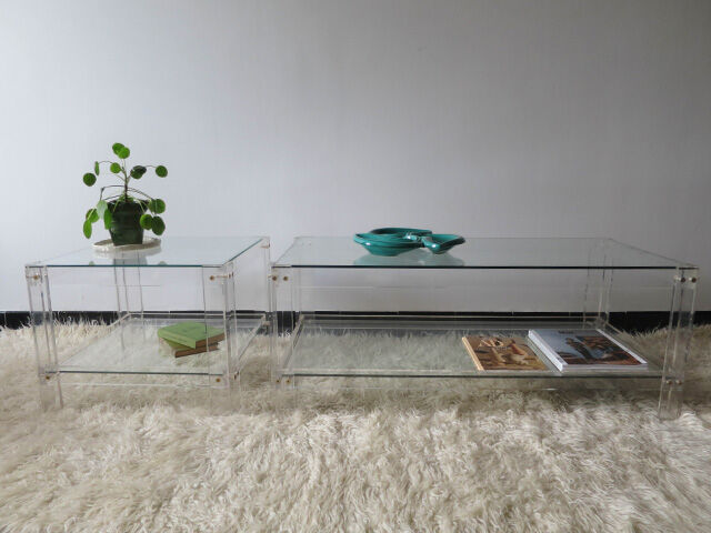 Plexiglas coffee table