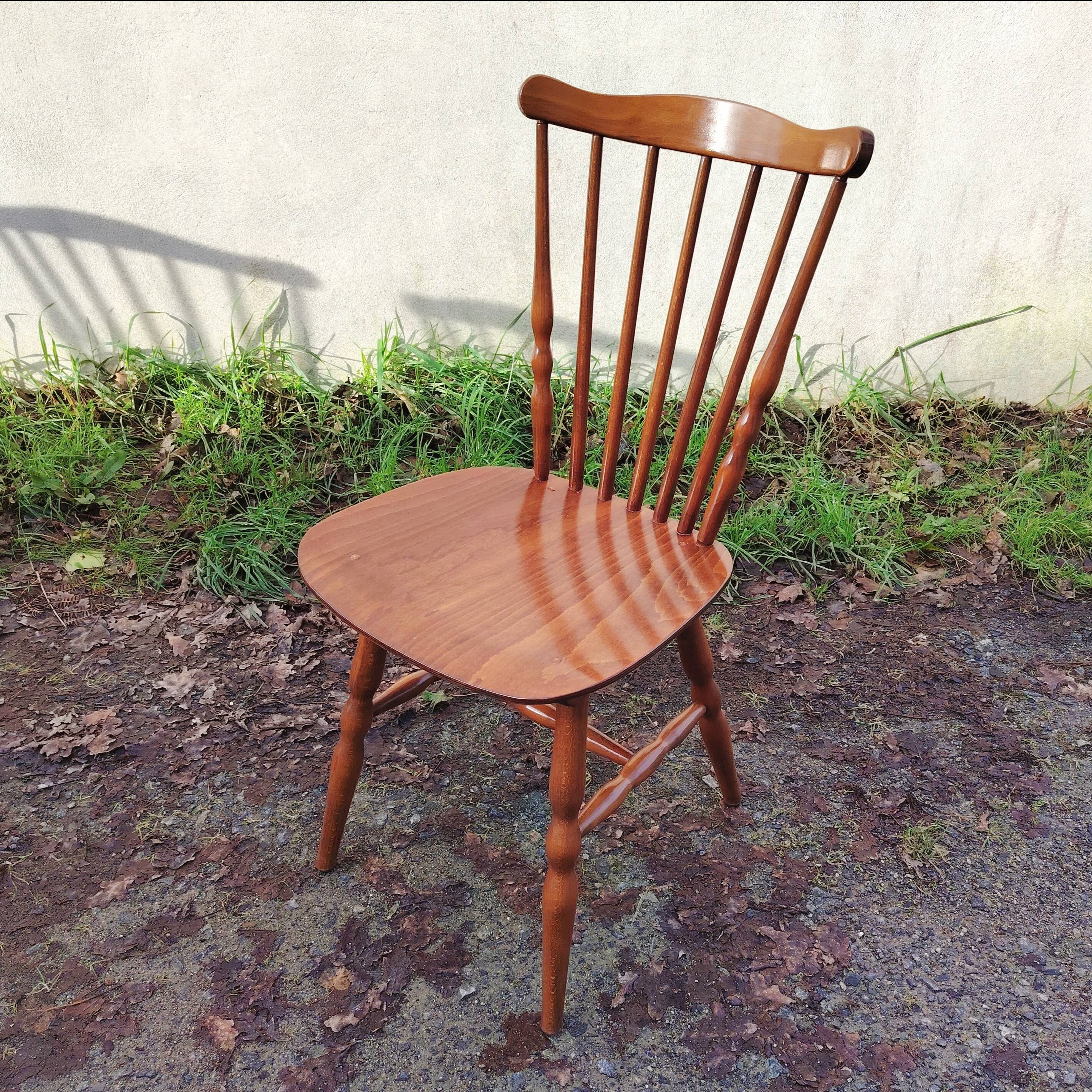 Lot of 6 Baumann chairs, Tacoma model, vintage, bistro.