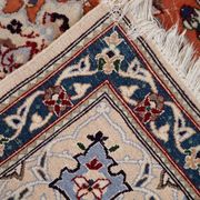 Vintage 1950s Persian Tabriz rug with silk highlights 84cm x 127cm