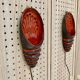 PAIR OF CERAMIC WALL LIGHTS SCANDINAVIAN DESIGN 1960.