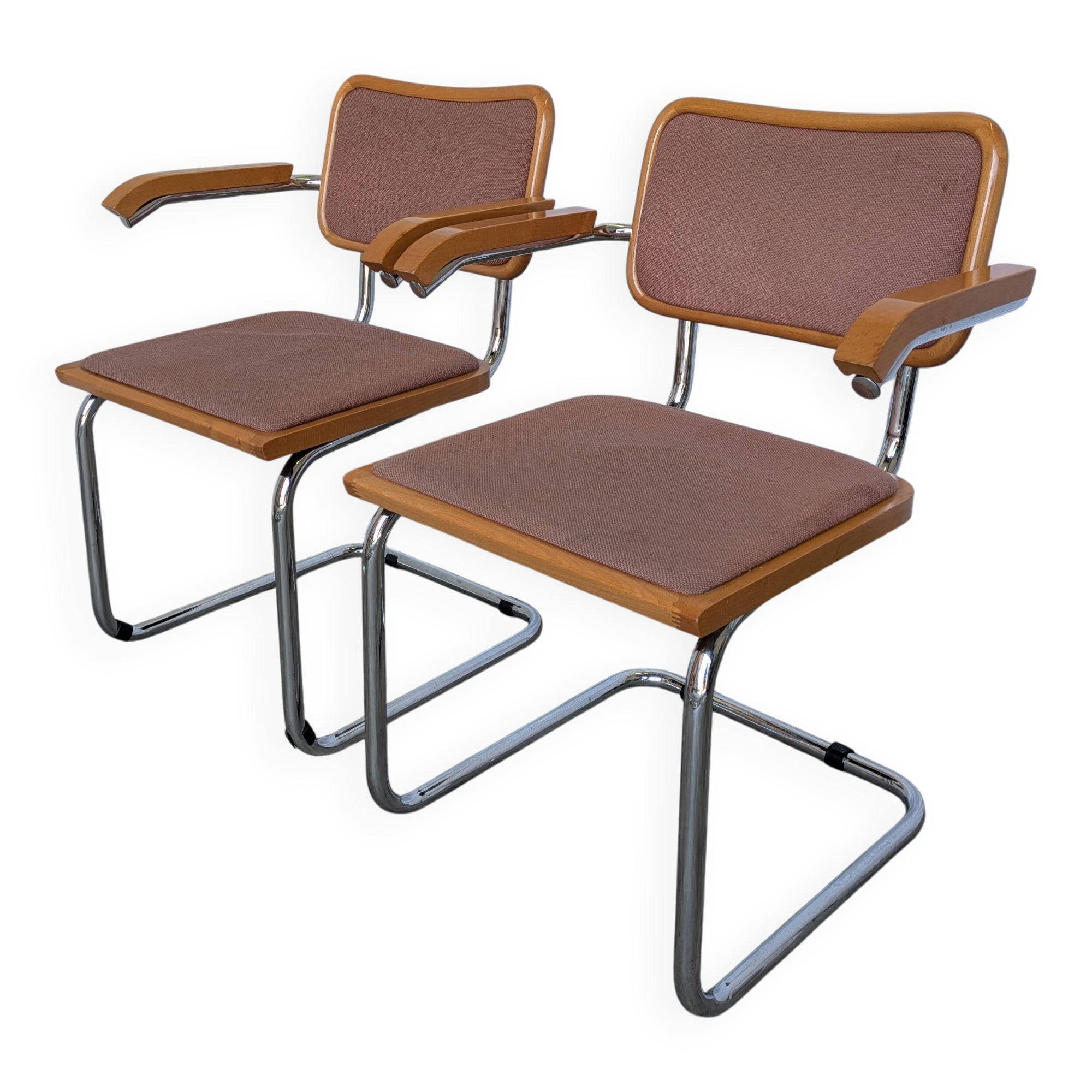 Pair of Vintage Cesca Style Cantilever Armchairs by Bene Austria