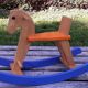 Wooden rocking horse