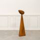 Contemporary sculpture in solid oak 1980
