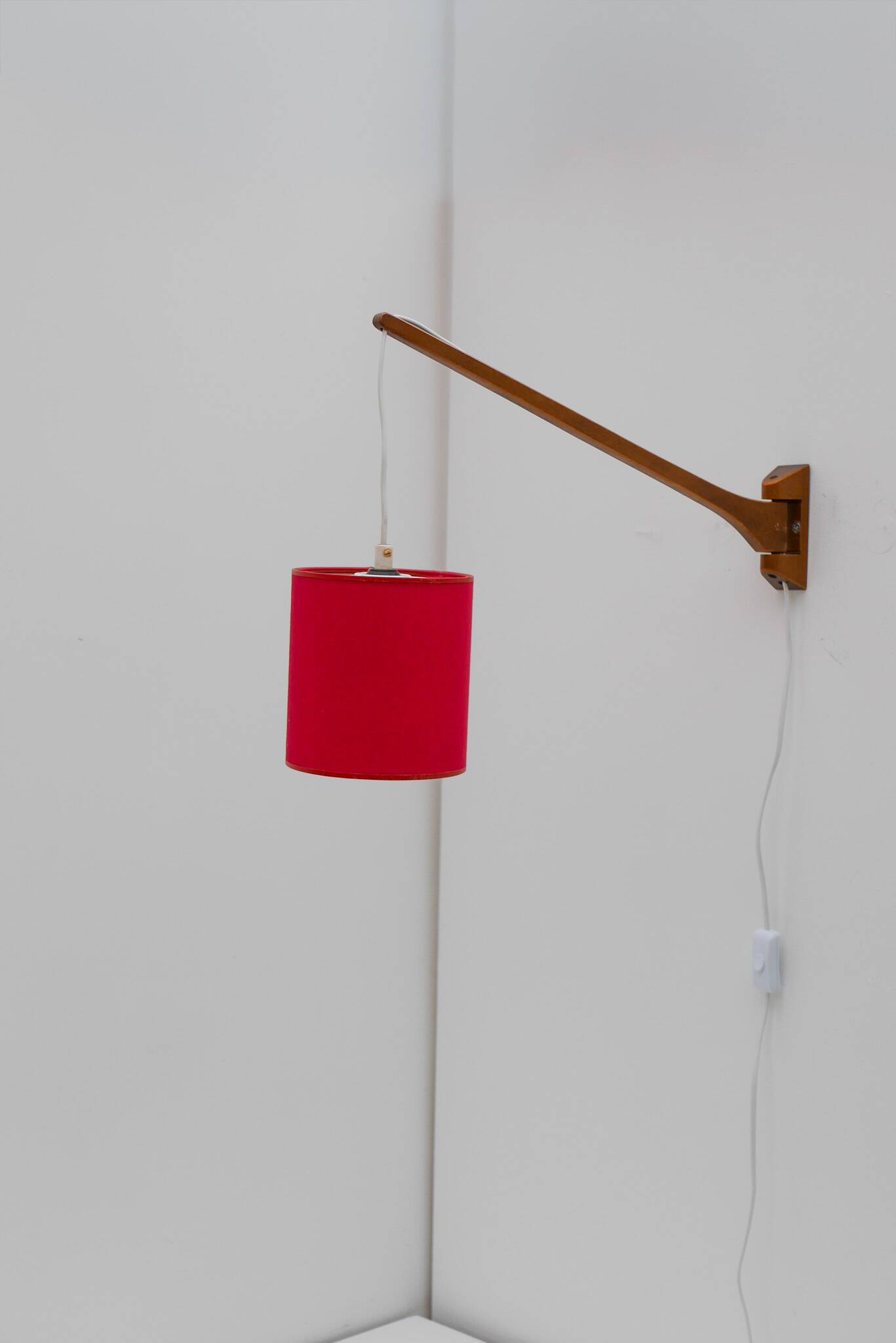 Scandinavian Mid-Century modern Wall lamp/swing teak lamp