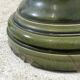 Green glazed ceramic stand