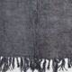 Tapis vintage 5x8 nuances de gris et bleu, 167x237 cm
