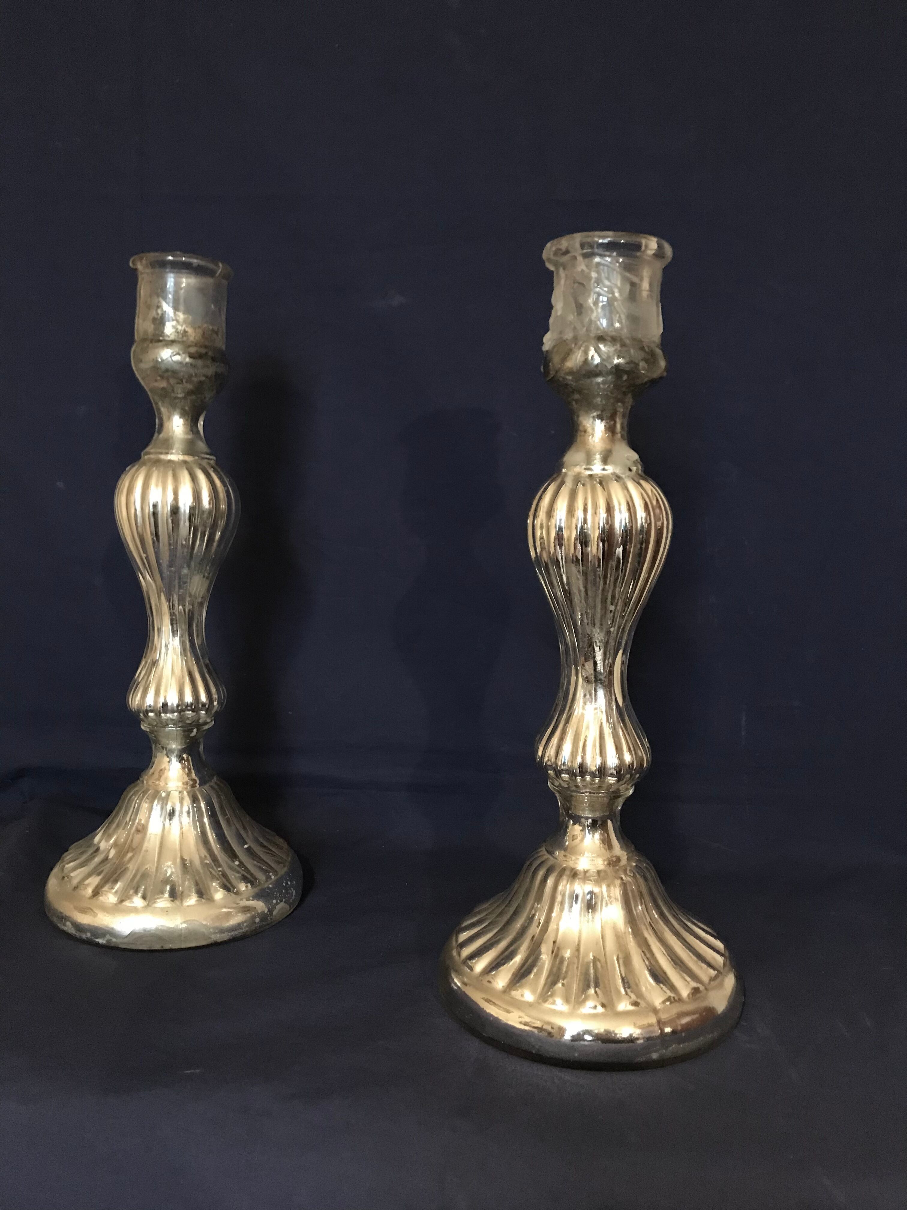 Mercurized candle holders