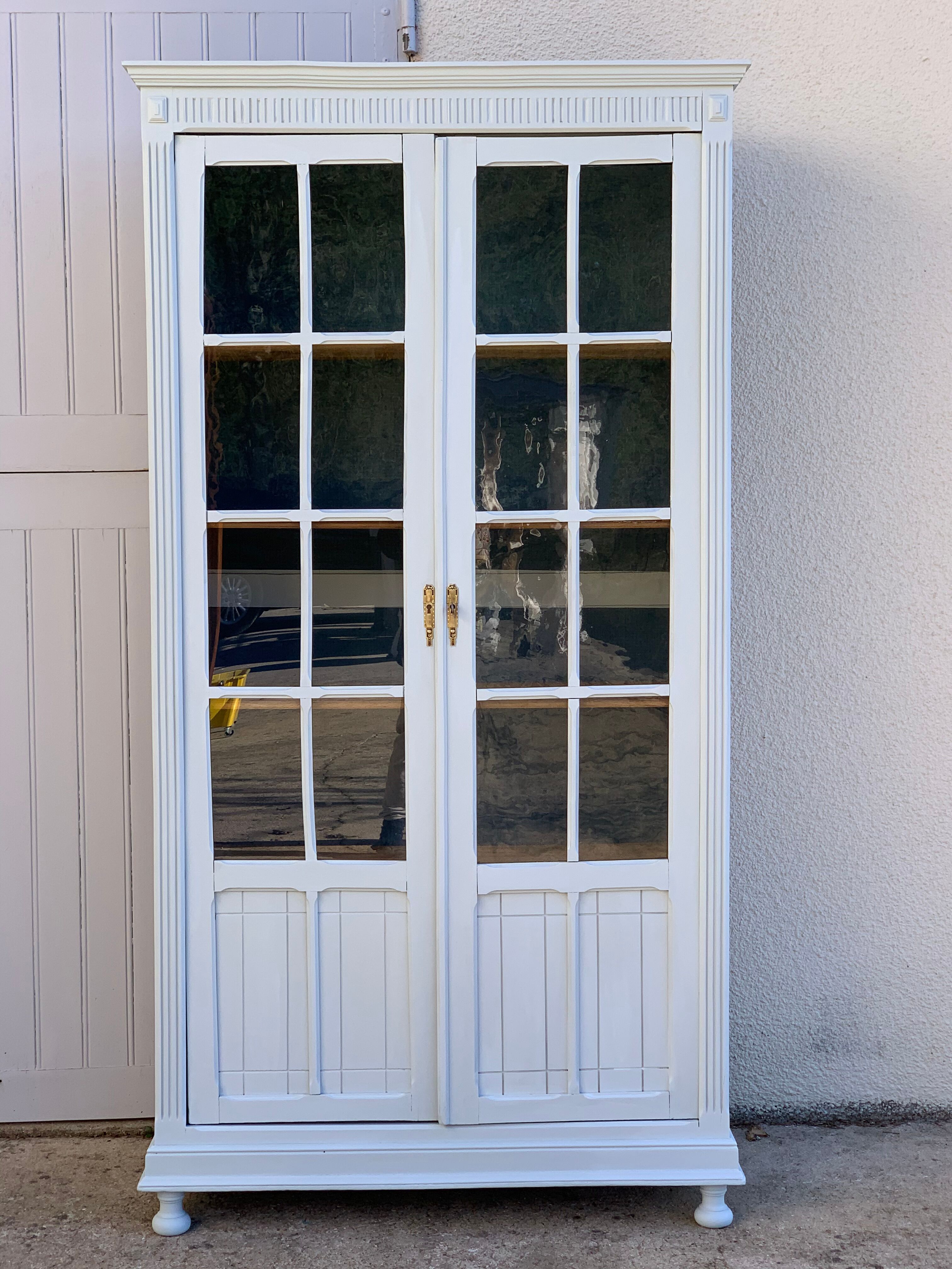 Glass-glazed Parisian wardrobe 1920