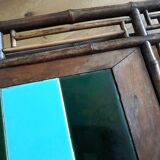 Bamboo and ceramic console Perret and Vibert