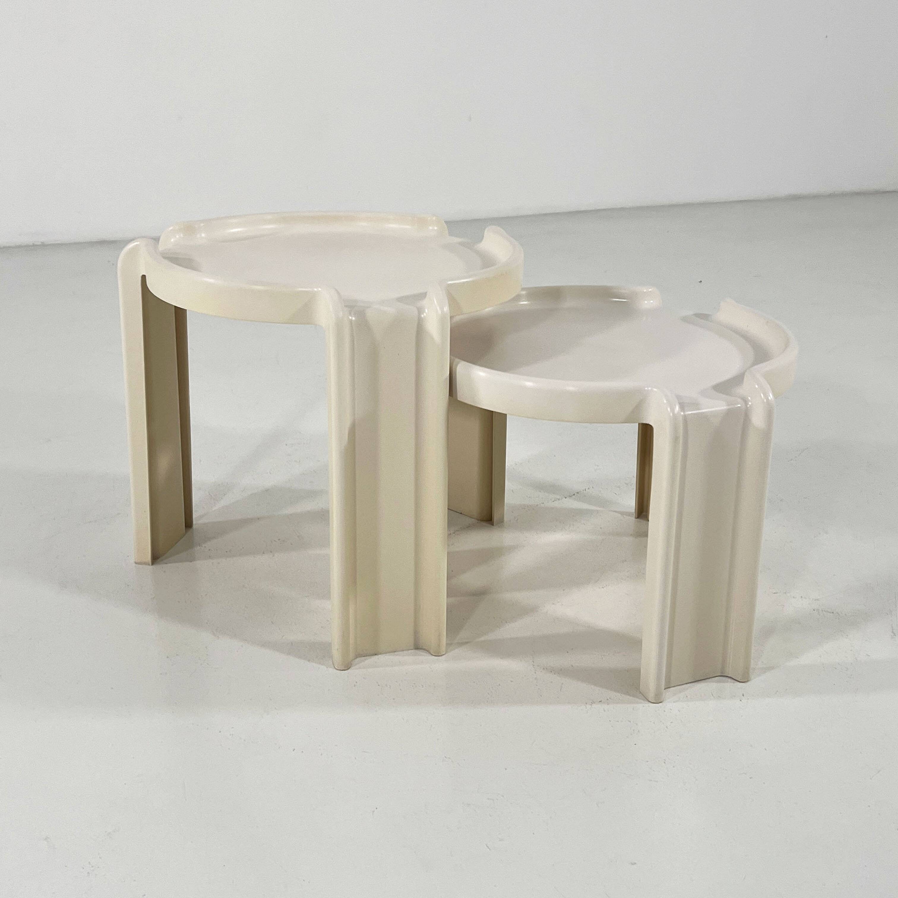 Pair of side tables by Giotto Stoppino for Kartell, 1970.