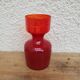 Vase diabolo en verre rouge