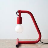 Red tubular lamp, 80s