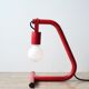 Lampe tubulaire rouge, années 80