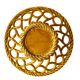 Large woven ceramic bowl, sailboat decor – Vallauris, 1950s