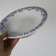 Plat piédouche, faïencerie Onnaing, vintage