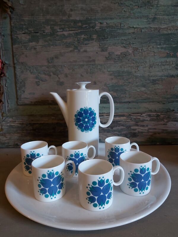 Service à café en porcelaine de la maison allemande Thomas Rosenthal