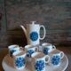 Thomas Rosenthal Germany porcelain Tulips coffee set in greens and blues