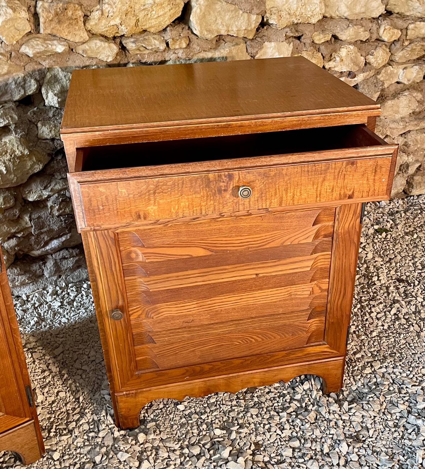 Low sideboard and jam cupboard set - solid wood