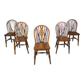 Set of 5 vintage Ercol dining chairs, 1950s