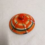 Old Vintage Orange Enameled Coffee Pot