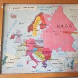 Carte scolaire Etats Unis URSS