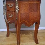 Commode en marqueterie et marbre vert