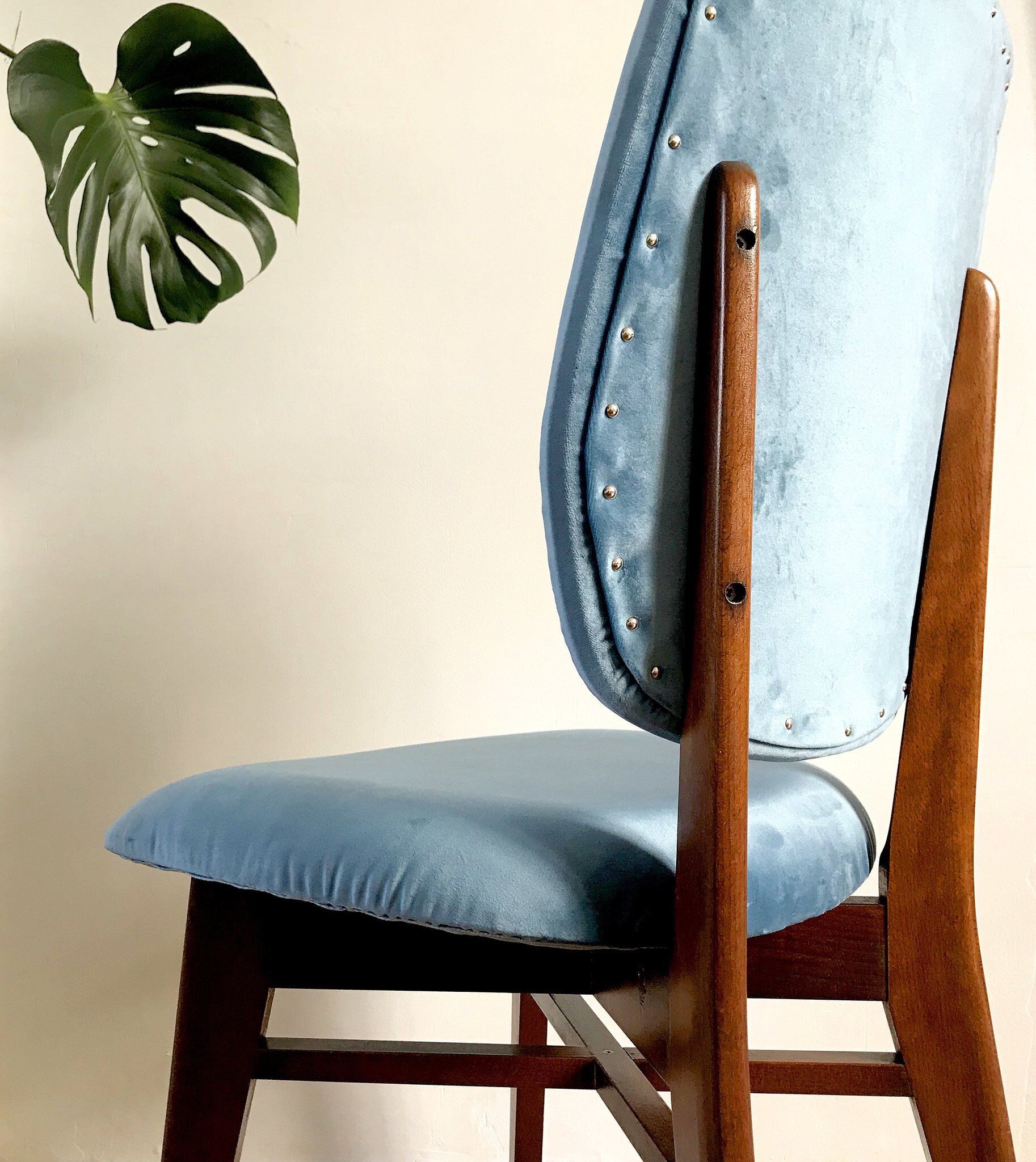 Re-upholstered vintage chair