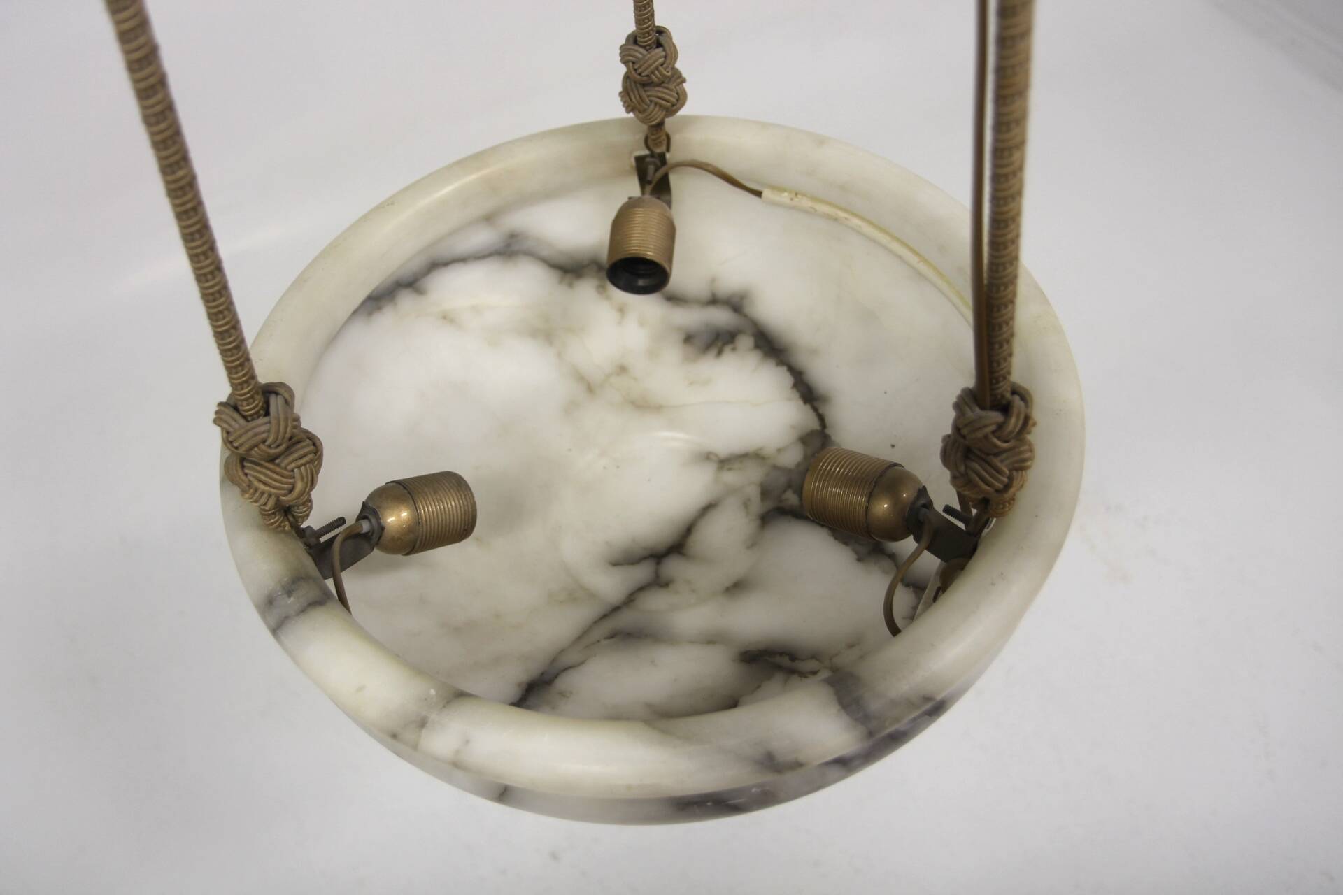 Scandinavian alabaster pendant, Sweden, 1940