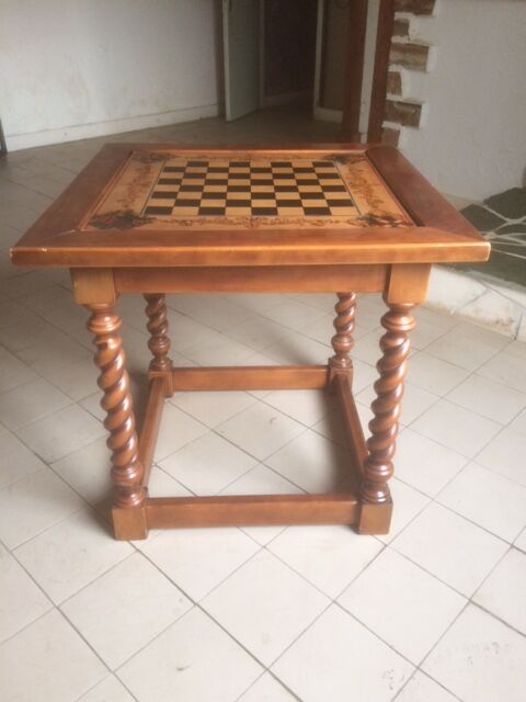 Louis XIII style game table walnut