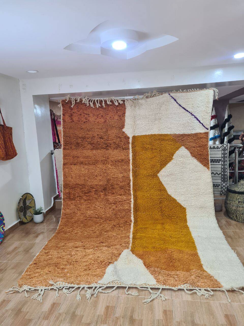 Berber mrirt handmade wool rug 300 X 200 CM