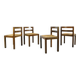 Modern vintage wenge dining chairs by OV Rotterdam, 1970s