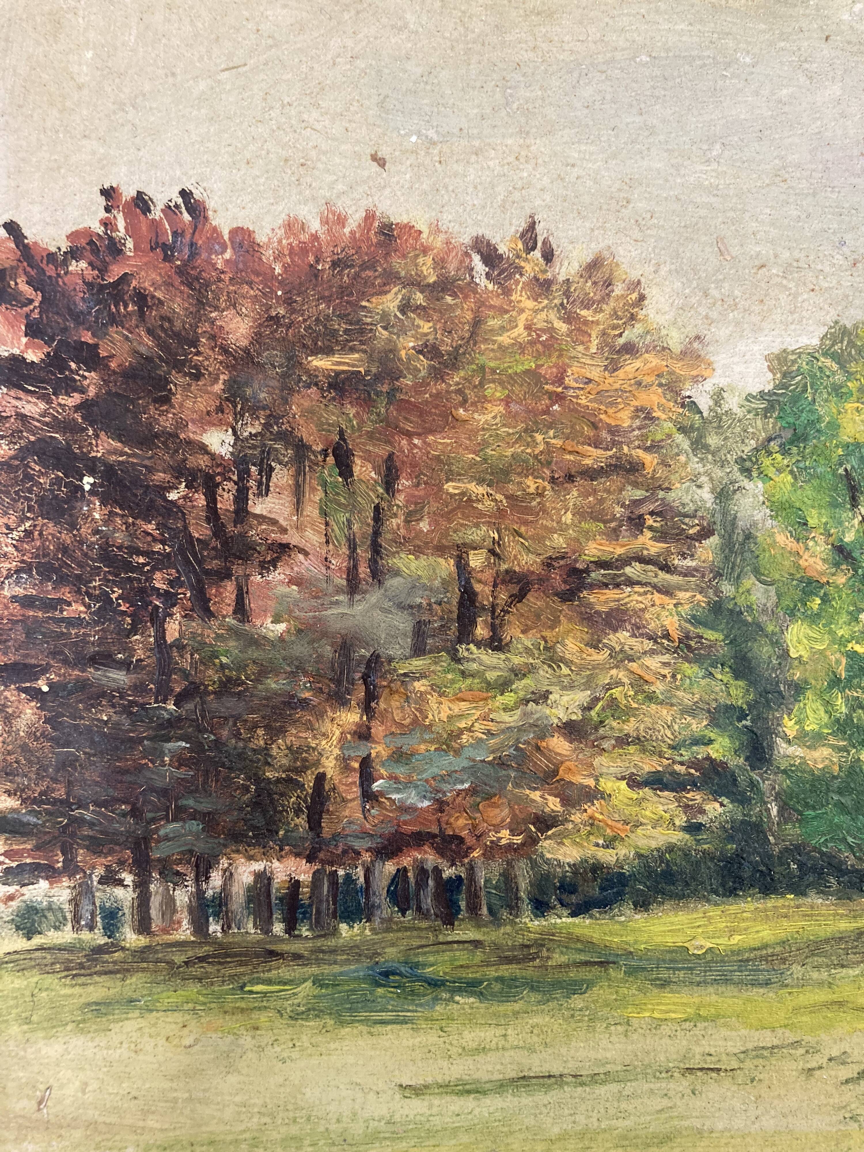 Oil on vintage panel