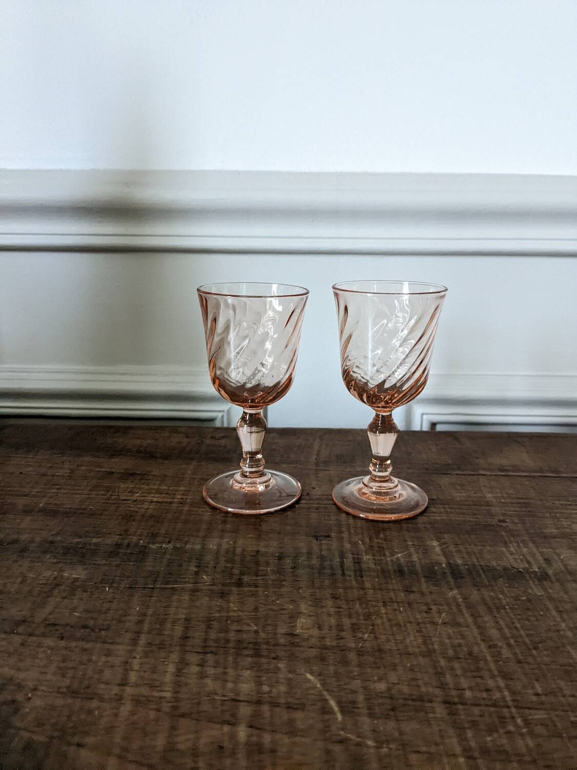 Two small Rosaline glasses