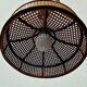 Vintage rattan hanging lamp – woven bamboo pendant light – boho design