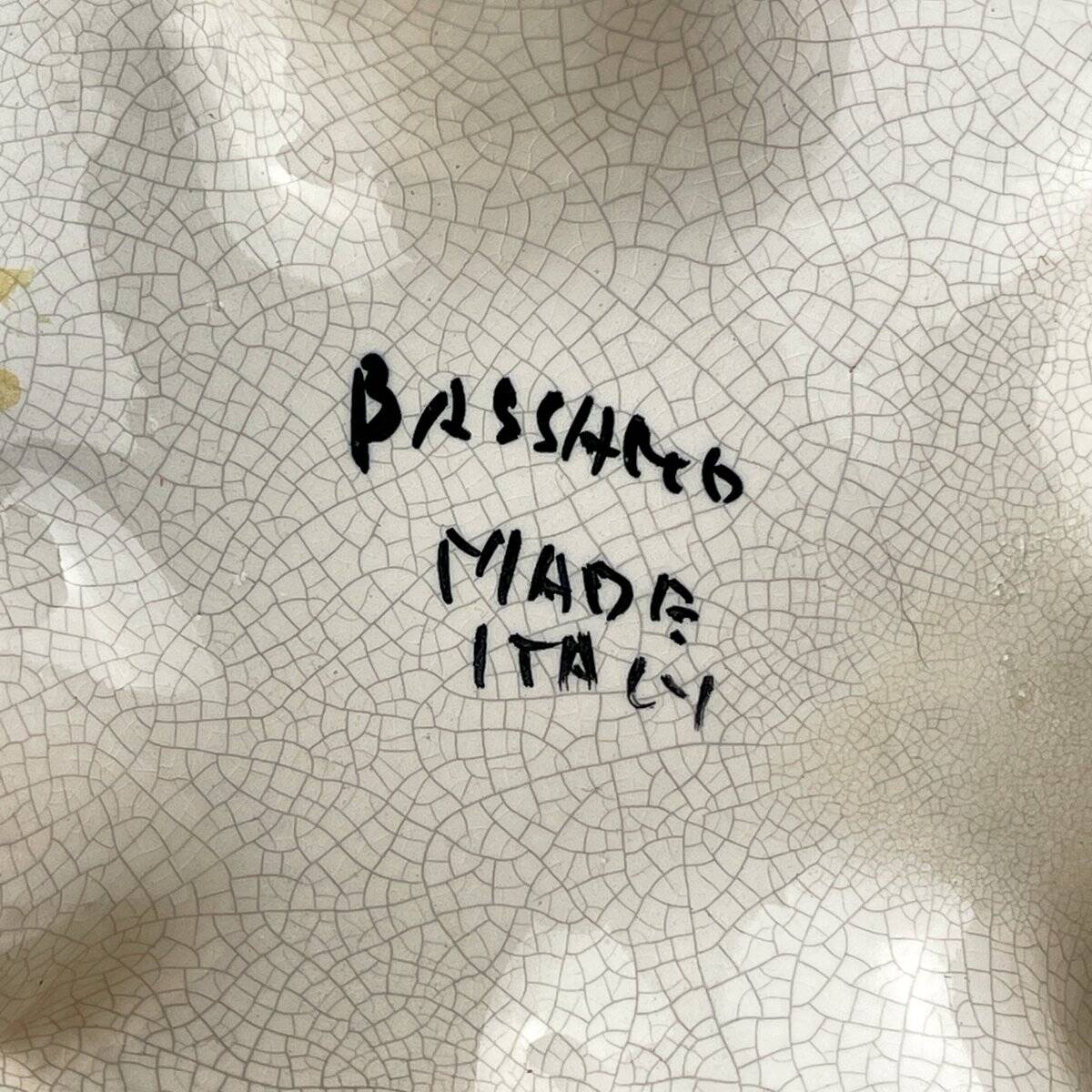 Vintage Italian ceramic pitcher from the mid-20th century by Bassano, 1970s.