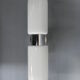 Vintage wall lamp with 2 glass caps