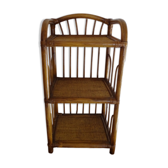 Vintage rattan and wicker laying floor