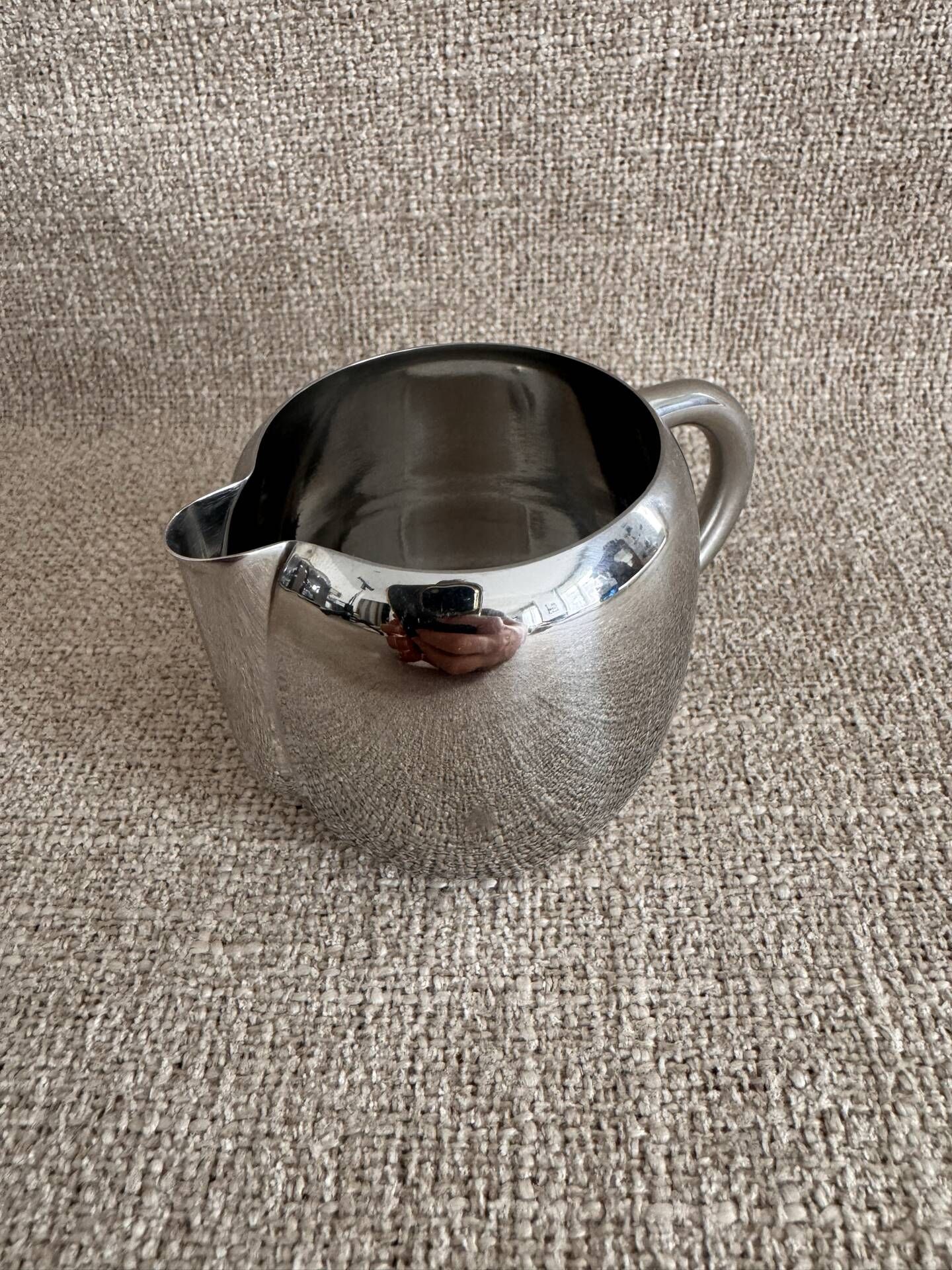 Creamer milk jug in stainless steel Timo Sarpaneva for OPA Finland 1970s